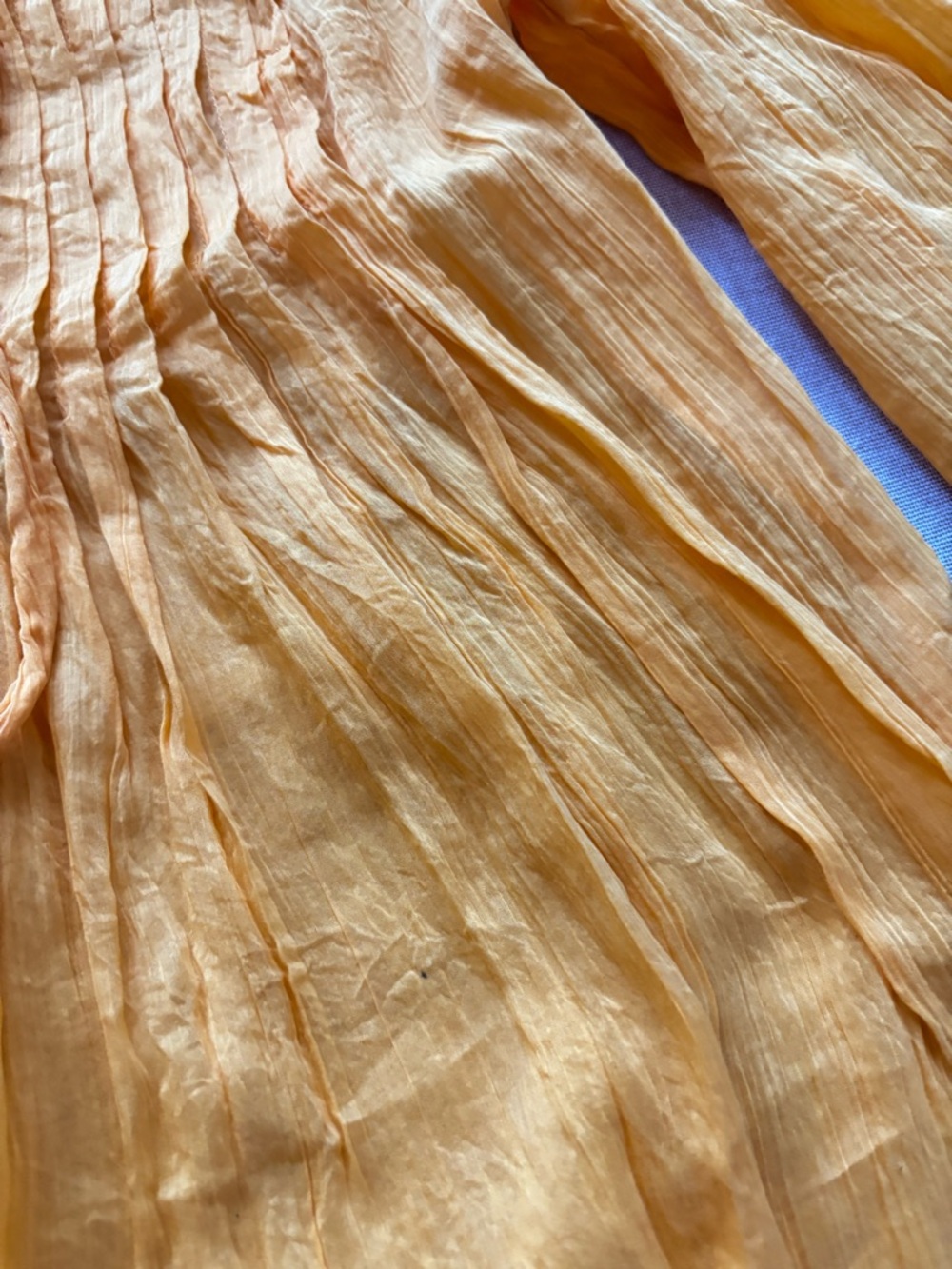 Rag & Bone yellow silk top. - Picture 9 of 11